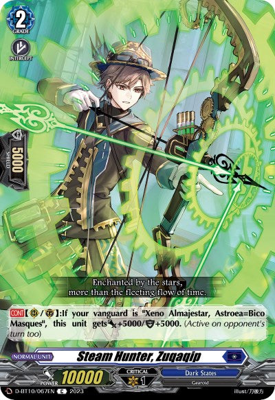 Image of Steam Hunter, Zuqaqip (D-BT10/067EN) [Dragon Masquerade]