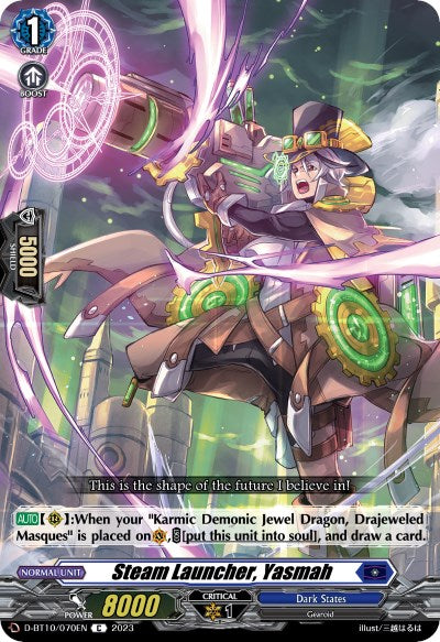 Image of Steam Launcher, Yasmah (D-BT10/070EN) [Dragon Masquerade]