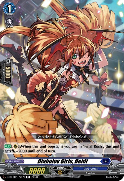 Image of Diabolos Girls, Heidi (D-BT10/072EN) [Dragon Masquerade]