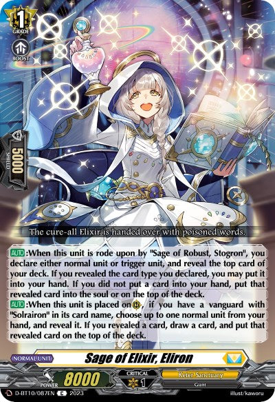 Image of Sage of Elixir, Eliron (D-BT10/087EN) [Dragon Masquerade]