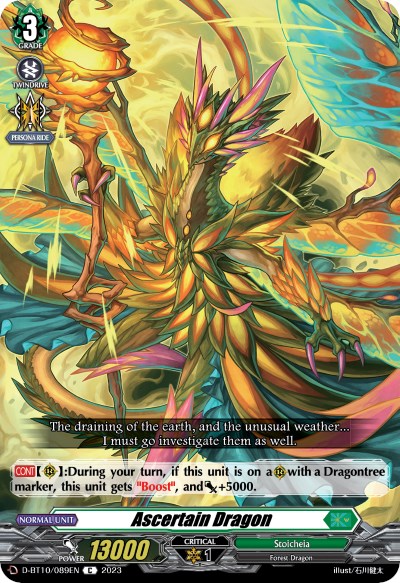 Image of Ascertain Dragon (D-BT10/089EN) [Dragon Masquerade]