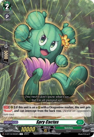 Image of Spry Cactus (D-BT10/093EN) [Dragon Masquerade]