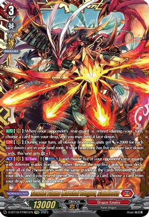 Image of Scarlet Flame Marshal Dragon, Gandeeva (D-BT10/FFR01EN) [Dragon Masquerade]
