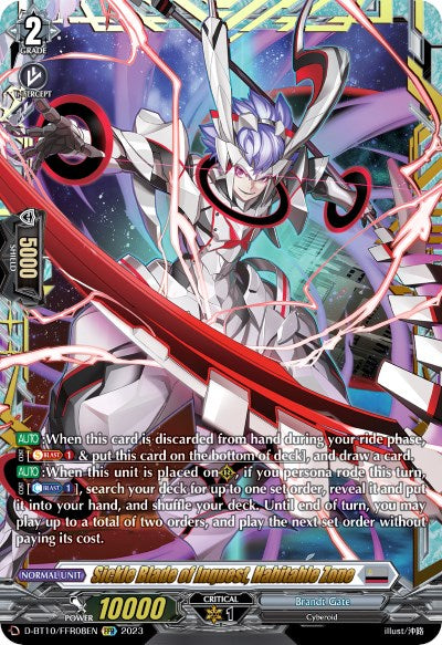 Image of Sickle Blade of Inquest, Habitable Zone (D-BT10/FFR08EN) [Dragon Masquerade]