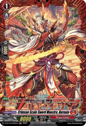 Image of Crimson Scale Sword Maestro, Burnaia (D-BT10/FR03EN) [Dragon Masquerade]