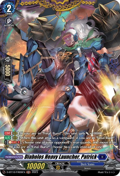 Image of Diabolos Heavy Launcher, Patrick (D-BT10/FR09EN) [Dragon Masquerade]