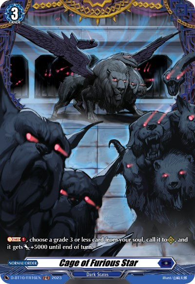 Image of Cage of Furious Star (D-BT10/FR16EN) [Dragon Masquerade]