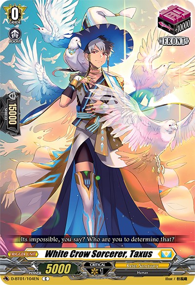 Image of White Crow Sorcerer, Taxus (D-BT01/104EN) [Genesis of the Five Greats]
