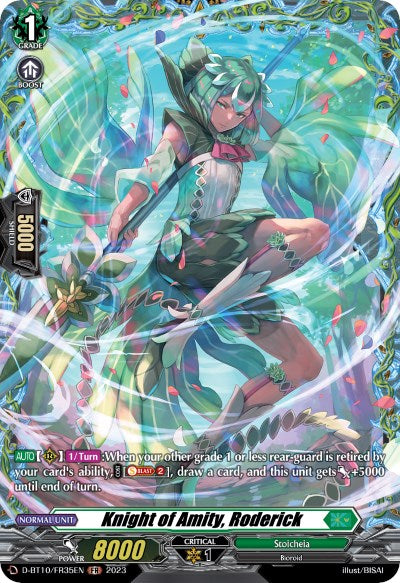 Image of Knight of Amity, Roderick (D-BT10/FR35EN) [Dragon Masquerade]