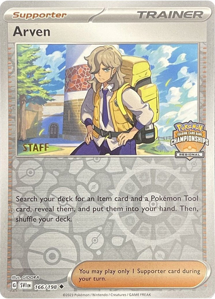Image of Arven (166/198) (Staff Regional Championships) [League & Championship Cards]