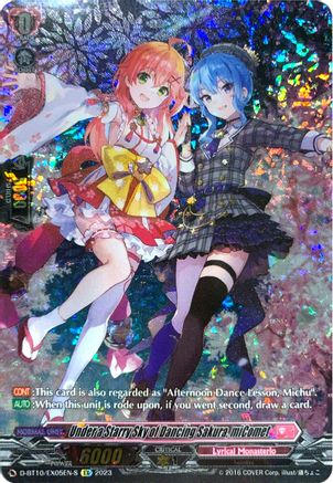 Image of Under a Starry Sky of Dancing Sakura, miComet (Texture Foil) (D-BT10/EX05EN-S) [Dragon Masquerade]