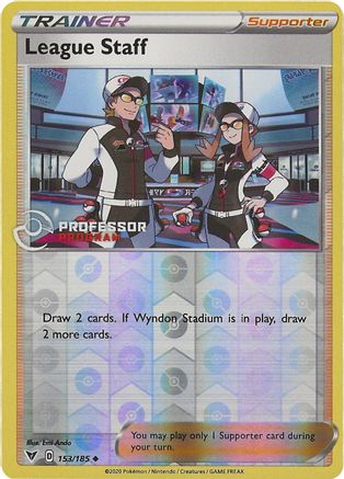 Image of League Staff (153/185) (Professor Program Promo) [Sword & Shield: Vivid Voltage]