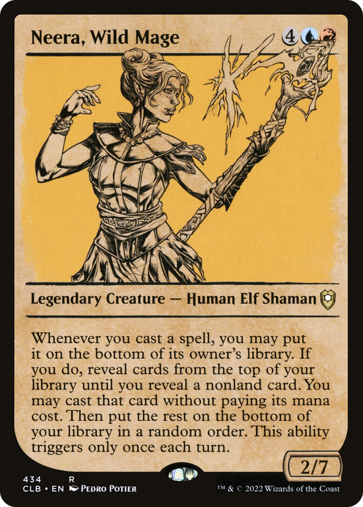 Image of Neera, Wild Mage (Showcase) [Commander Legends: Battle for Baldur's Gate]