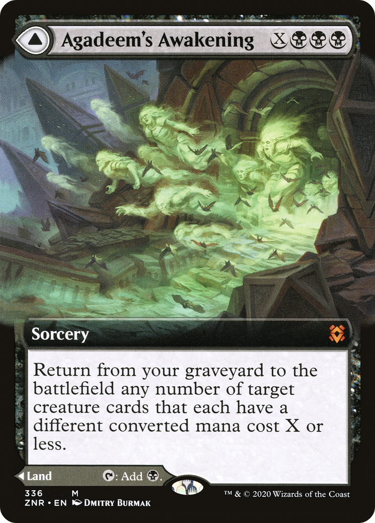 Image of Agadeem's Awakening // Agadeem, the Undercrypt (Extended Art) [Zendikar Rising]