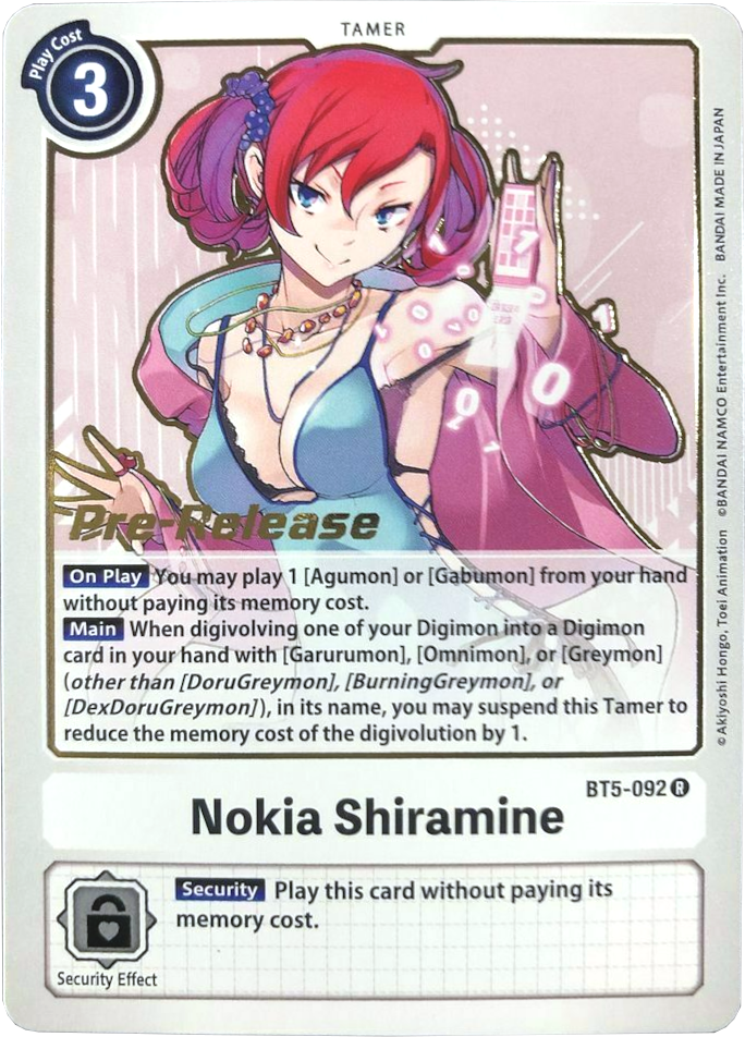 Image of Nokia Shiramine [BT5-092] [Battle of Omni Pre-Release Promos]