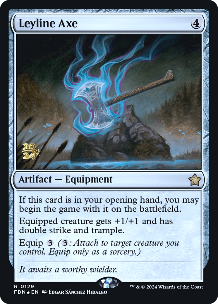 Image of Leyline Axe [Foundations Prerelease Promos]
