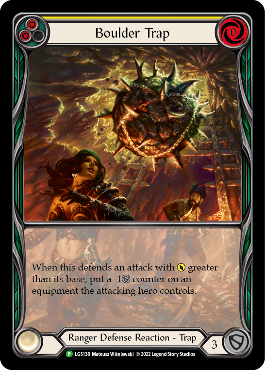 Image of Boulder Trap (Yellow) [LGS138] (Promo)  Rainbow Foil