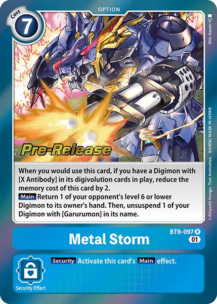 Image of Metal Storm [BT9-097] [X Record Pre-Release Promos]