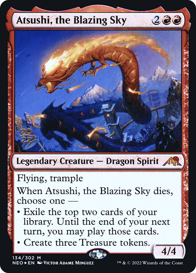 Image of Atsushi, the Blazing Sky [Kamigawa: Neon Dynasty Prerelease Promos]
