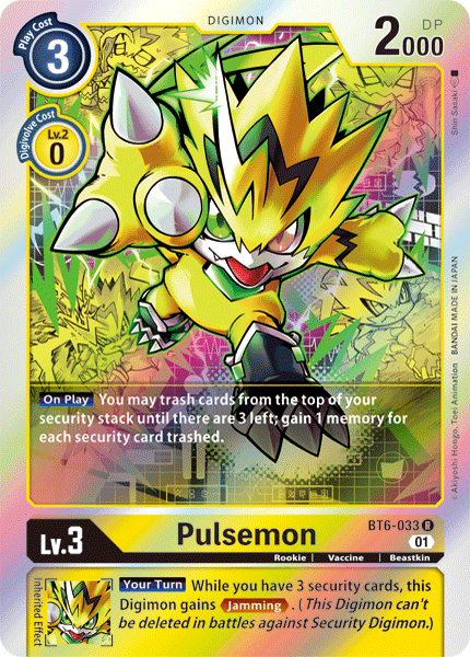 Image of Pulsemon [BT6-033] [Double Diamond]