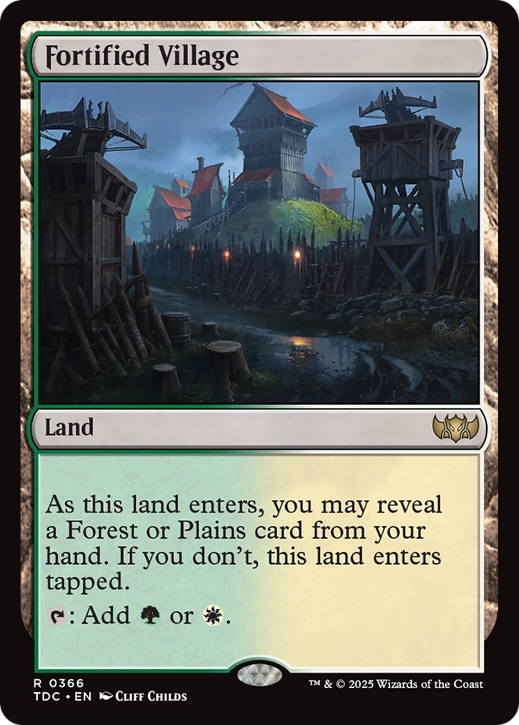 Image of Fortified Village [Tarkir: Dragonstorm Commander]