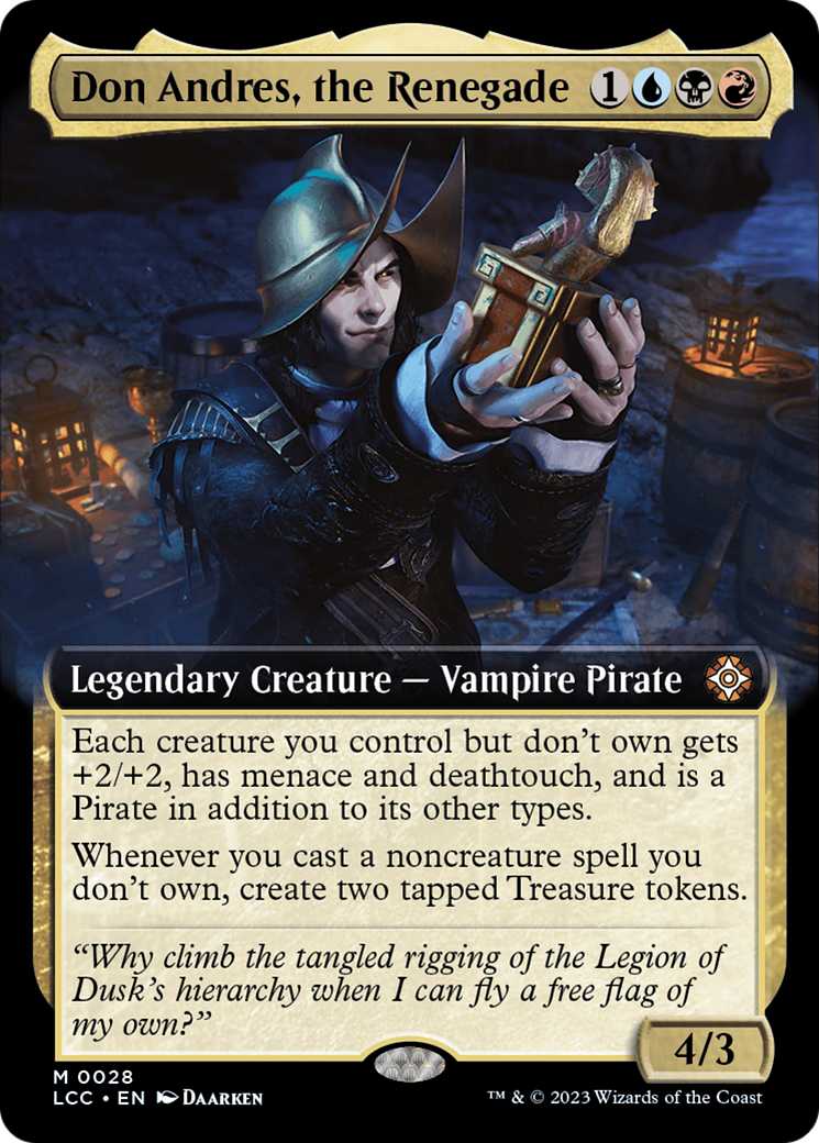Image of Don Andres, the Renegade (Extended Art) [The Lost Caverns of Ixalan Commander]