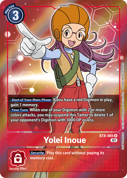 Image of Yolei Inoue [BT8-085] (Alternative Art - Box Topper) [New Awakening]