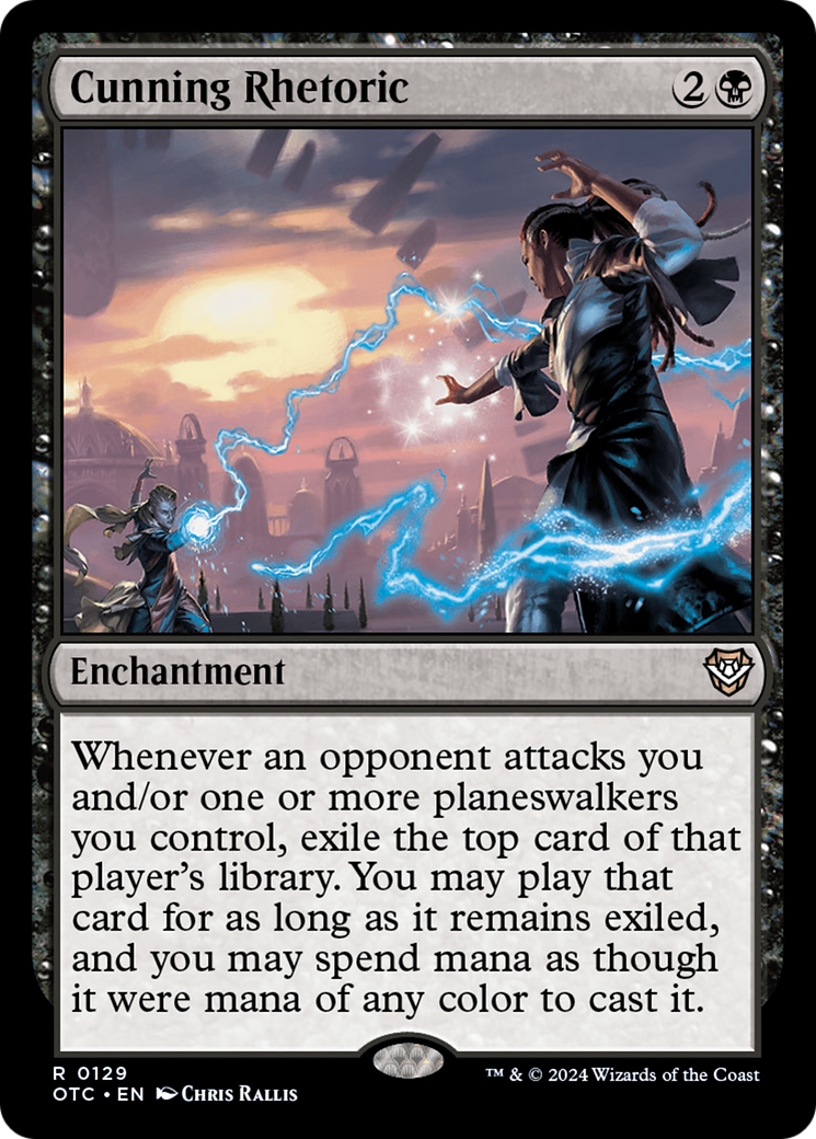 Image of Cunning Rhetoric [Outlaws of Thunder Junction Commander]