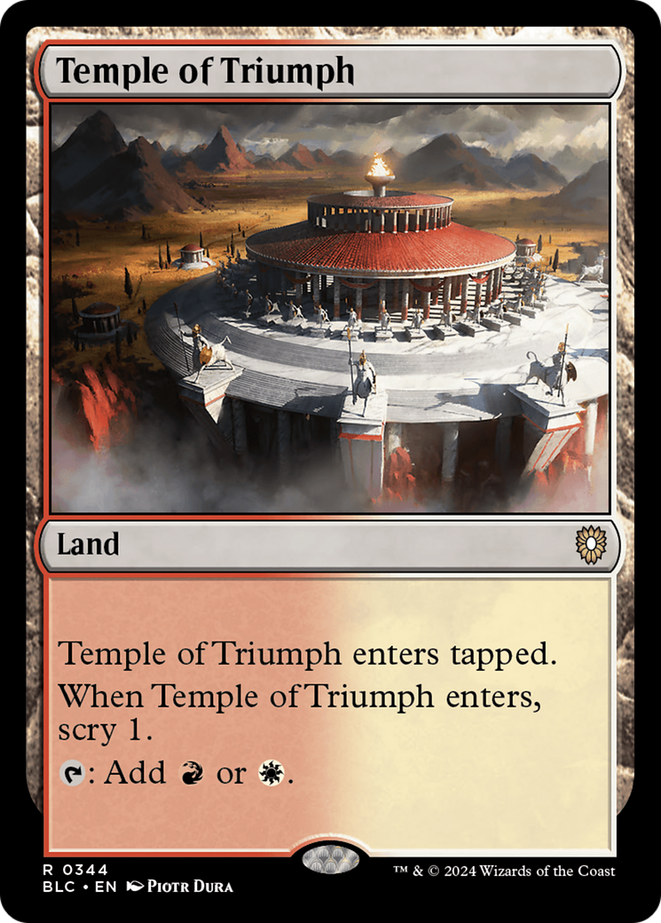 Image of Temple of Triumph [Bloomburrow Commander]