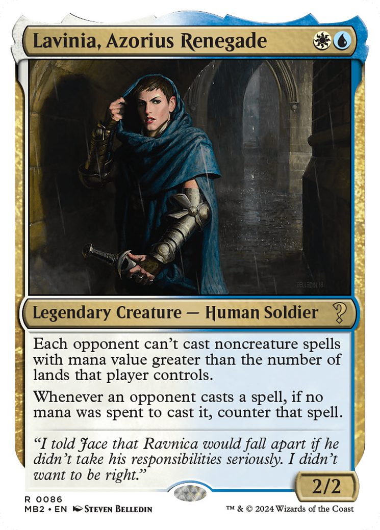 Image of Lavinia, Azorius Renegade (White Border) [Mystery Booster 2]