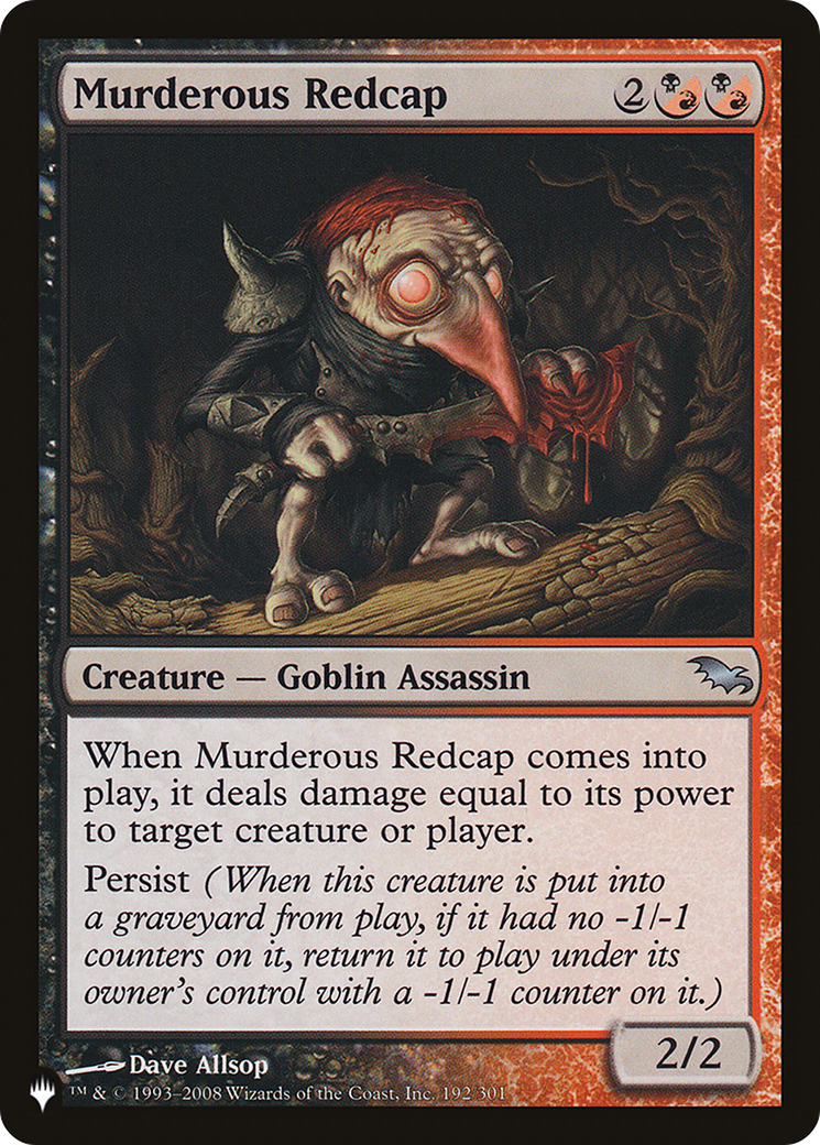 Image of Murderous Redcap [The List]