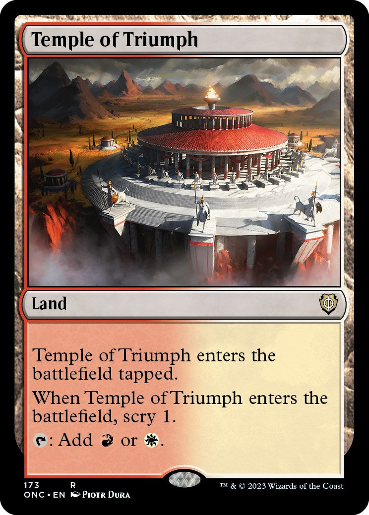 Image of Temple of Triumph [Phyrexia: All Will Be One Commander]