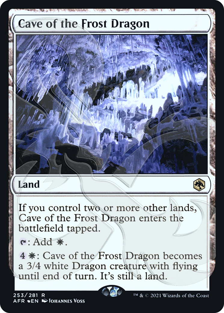 Image of Cave of the Frost Dragon (Ampersand Promo) [Dungeons & Dragons: Adventures in the Forgotten Realms Promos]