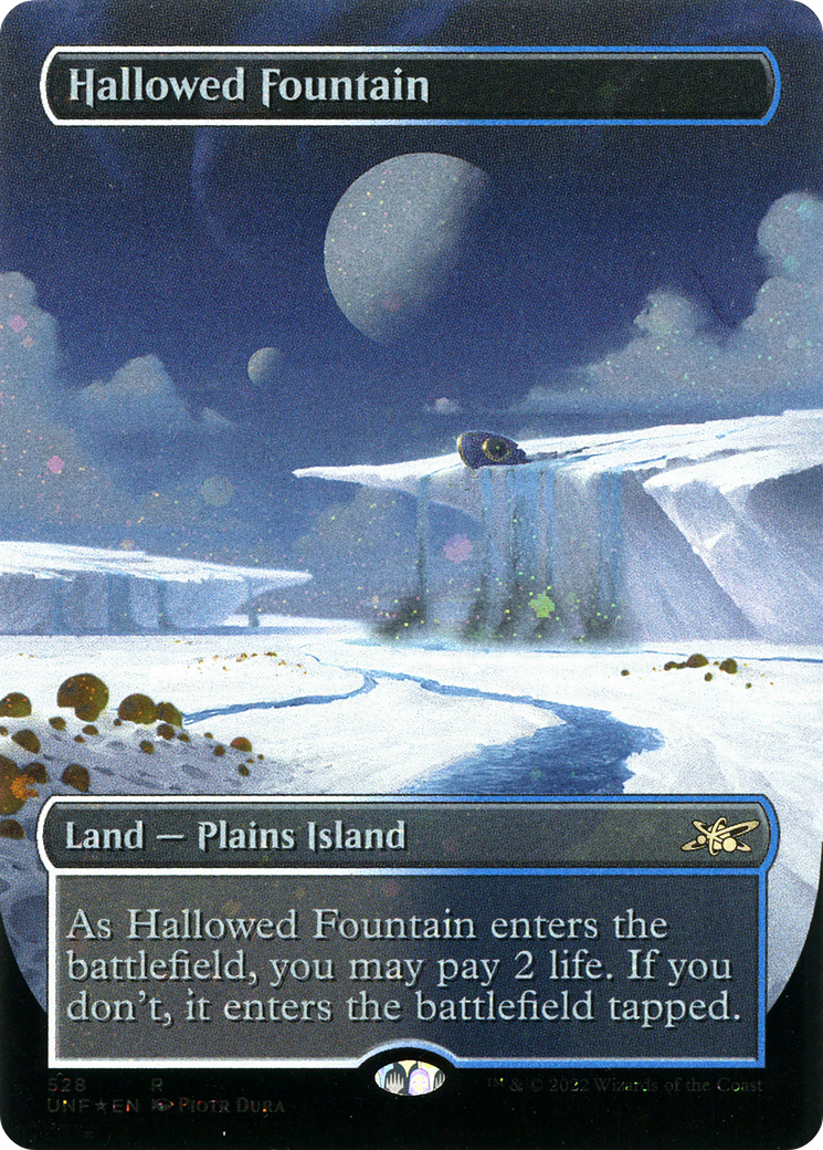 Image of Hallowed Fountain (Borderless) (Galaxy Foil) [Unfinity]