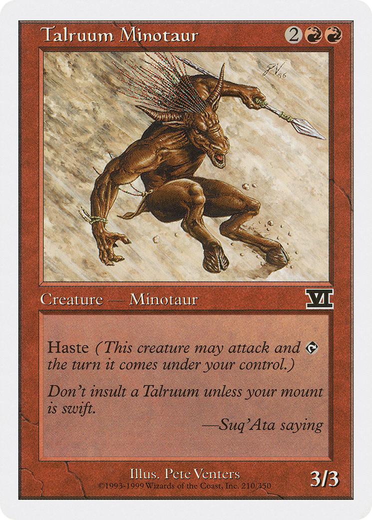Image of Talruum Minotaur [Classic Sixth Edition]