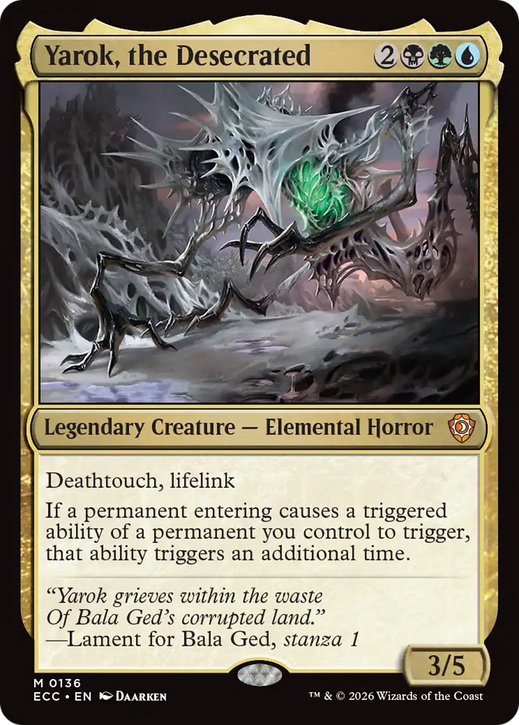 Image of Yarok, the Desecrated [Lorwyn Eclipsed Commander]