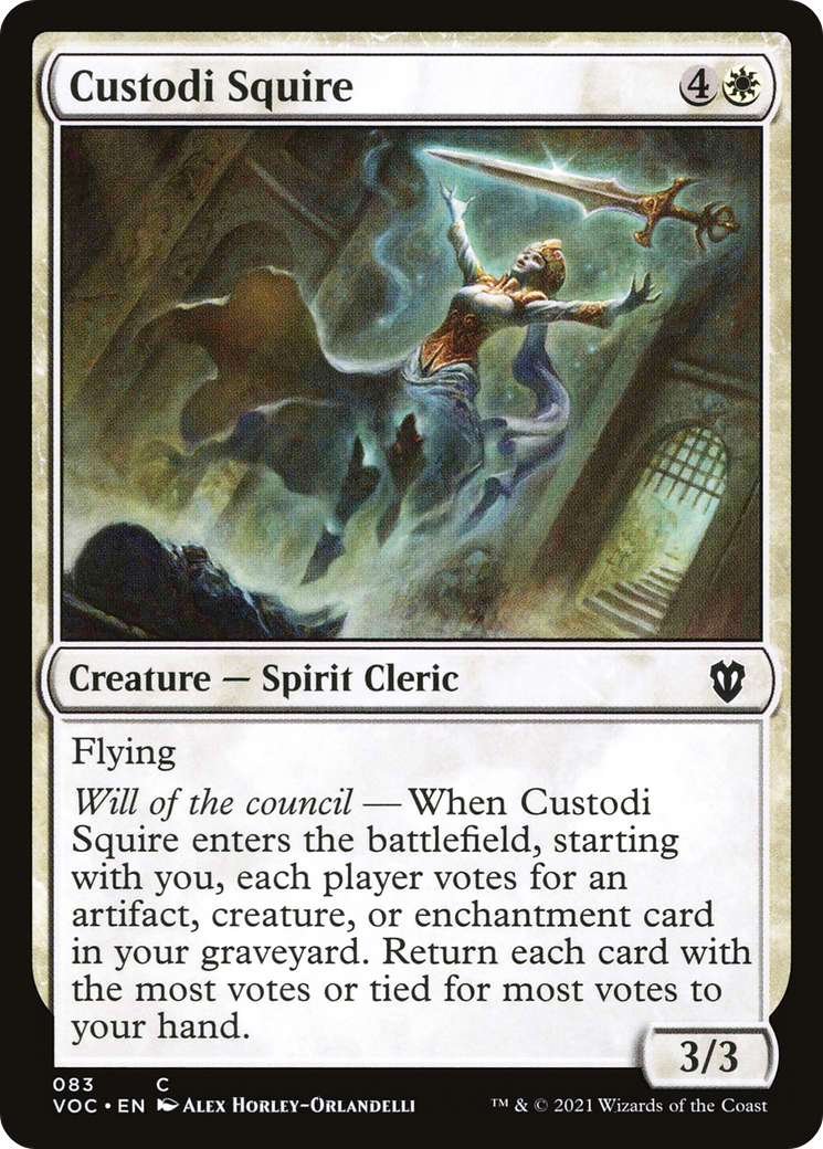 Image of Custodi Squire [Innistrad: Crimson Vow Commander]