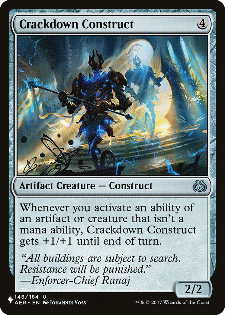 Image of Crackdown Construct [The List]