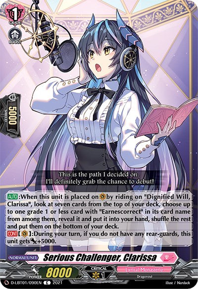 Image of Serious Challenger, Clarissa (D-LBT01/090EN) [Lyrical Melody]