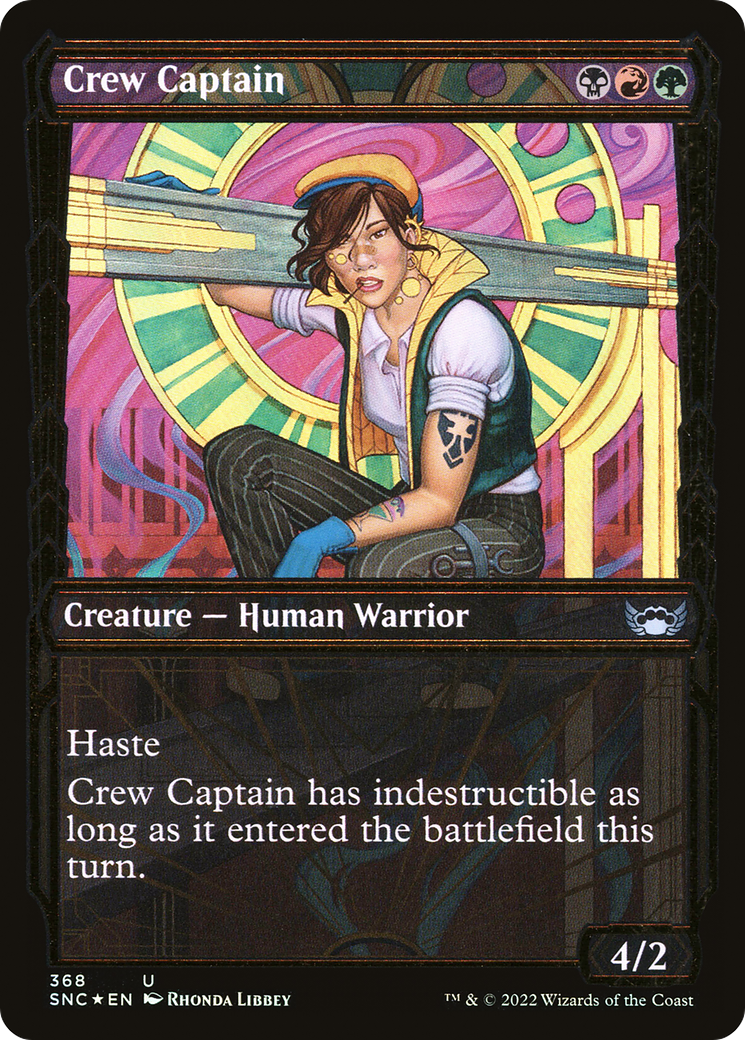 Image of Crew Captain (Showcase Golden Age Gilded Foil) [Streets of New Capenna]