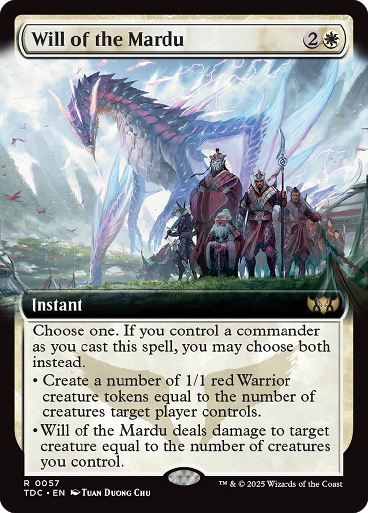 Image of Will of the Mardu (Extended Art) [Tarkir: Dragonstorm Commander]