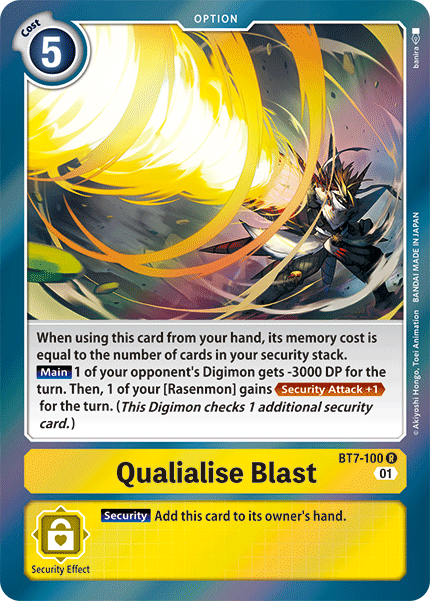 Image of Qualialise Blast [BT7-100] [Next Adventure]