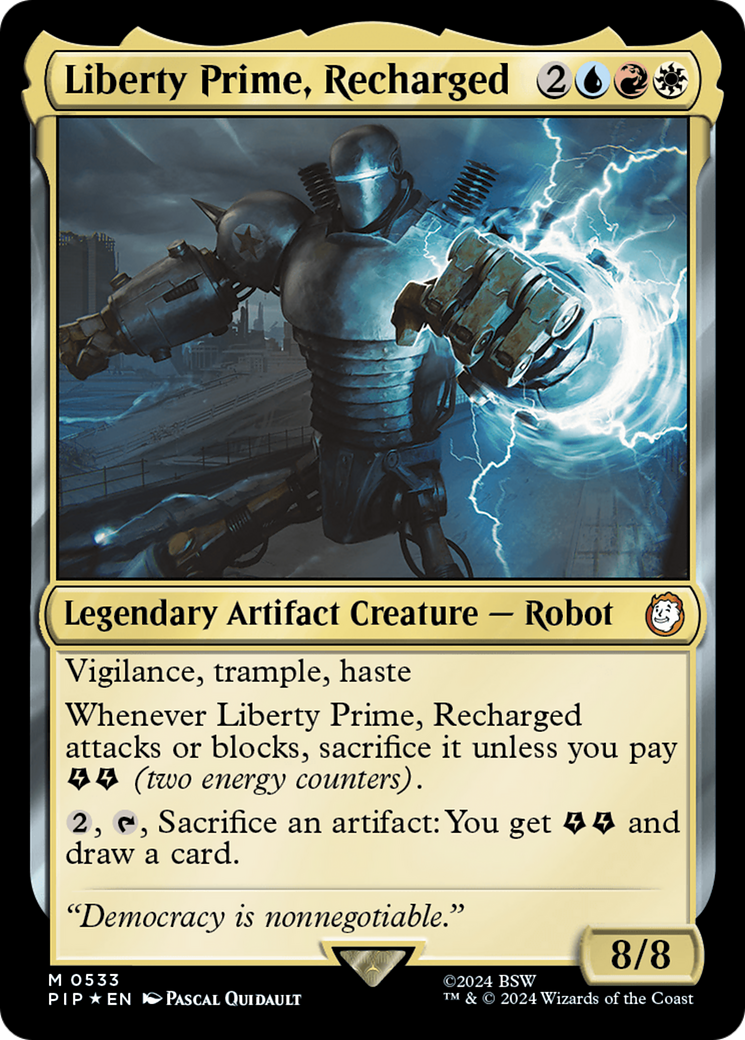 Image of Liberty Prime, Recharged (Surge Foil) [Fallout]