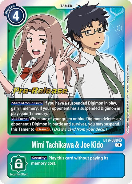 Image of Mimi Tachikawa & Joe Kido [BT9-088] [X Record Pre-Release Promos]