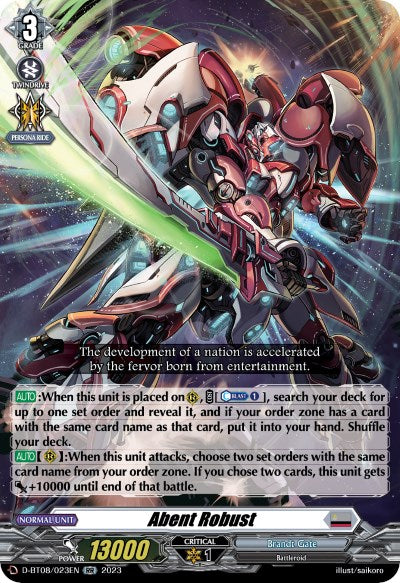 Image of Abent Robust (D-BT08/023EN) [Minerva Rising]
