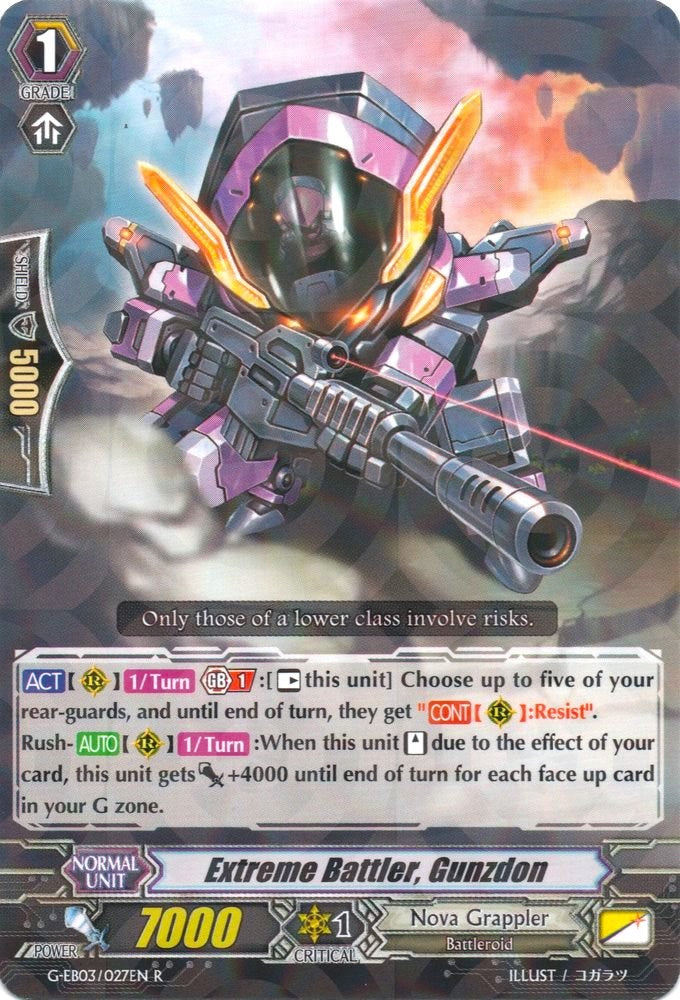 Image of Extreme Battler, Gunzdon (G-EB03/027EN) [The GALAXY STAR GATE]