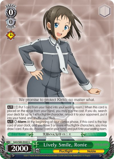 Image of Lively Smile, Ronie (SAO/S80-E040 U) [Sword Art Online -Alicization- Vol.2]
