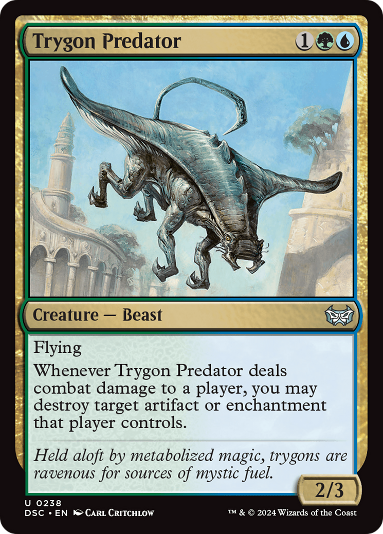 Image of Trygon Predator [Duskmourn: House of Horror Commander]