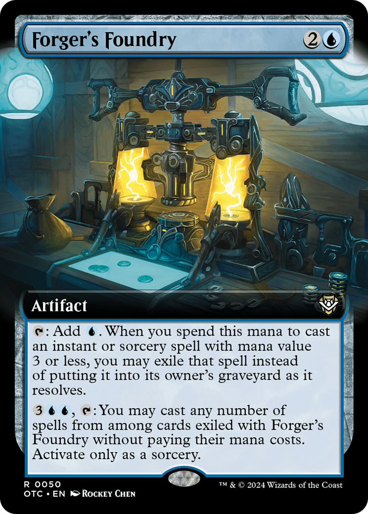 Image of Forger's Foundry (Extended Art) [Outlaws of Thunder Junction Commander]