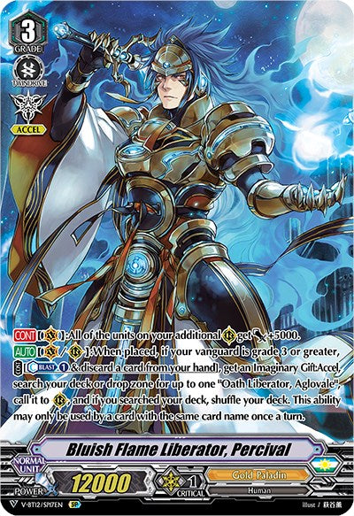 Bluish Flame Liberator, Percival (V-BT12/SP17EN) [Divine Lightning Radiance]